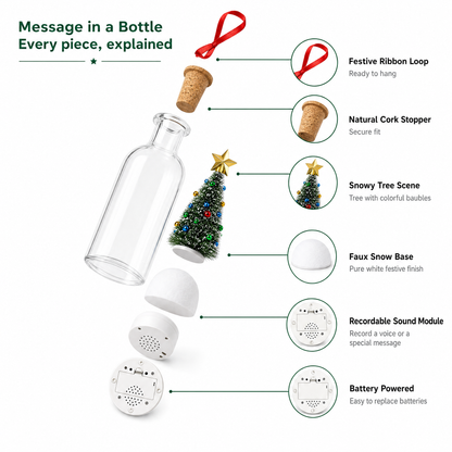 Merryhaus™ Message in a Bottle Ornament